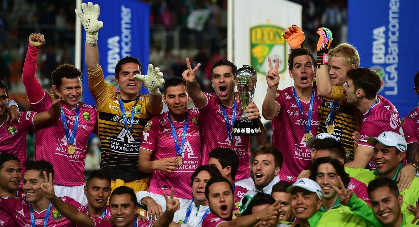 Celebración del bicampeonato del Club León